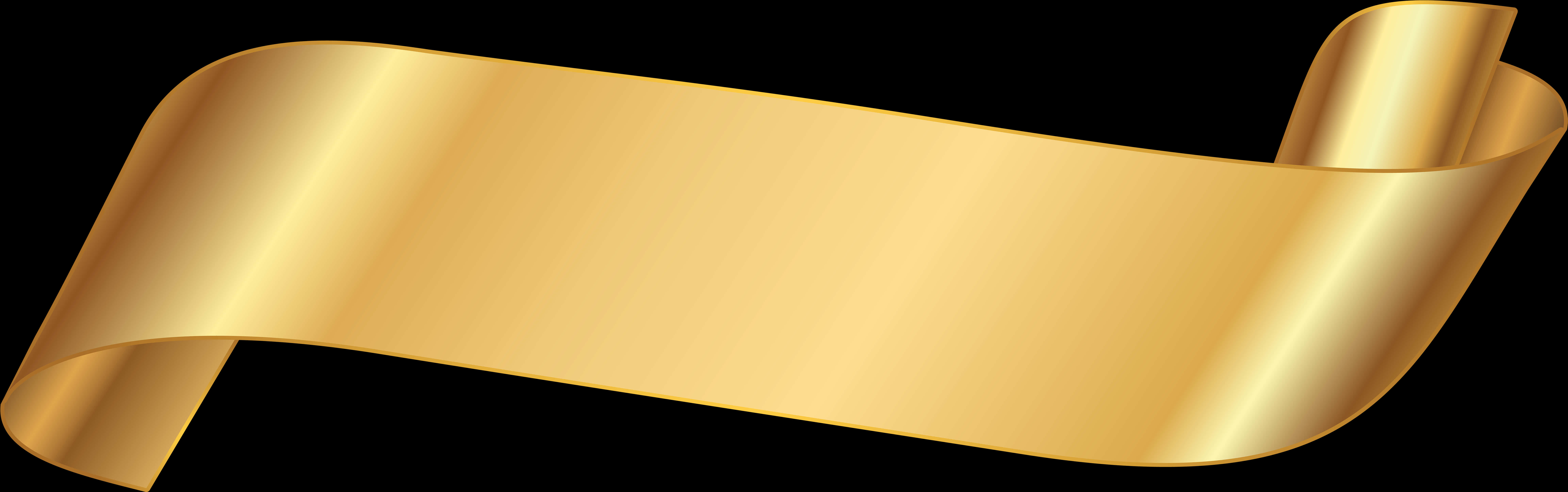 Golden Banner Ribbon Graphic