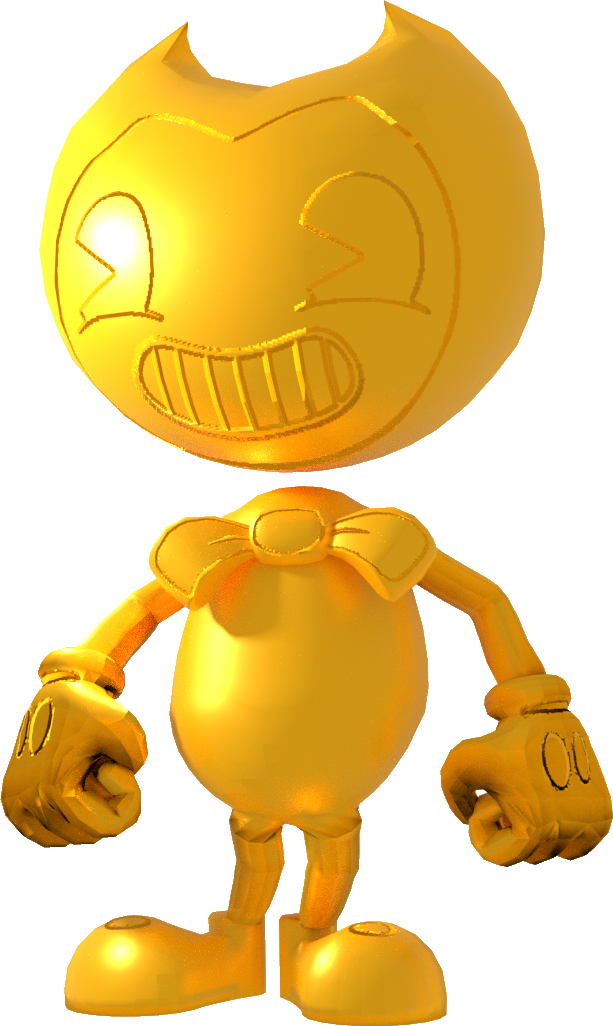 Golden_ Bendy_ Figure_ Render