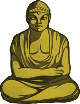 Golden_ Buddha_ Illustration.png PNG with transparent background