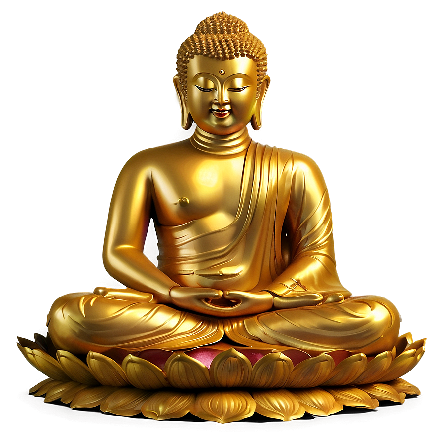 Golden Buddha PNG 06262024 PNG with transparent background