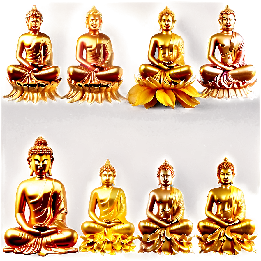 Golden Buddha Png 6