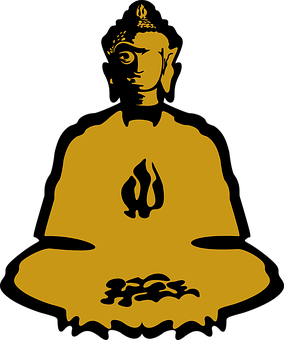 Golden_ Buddha_ Silhouette