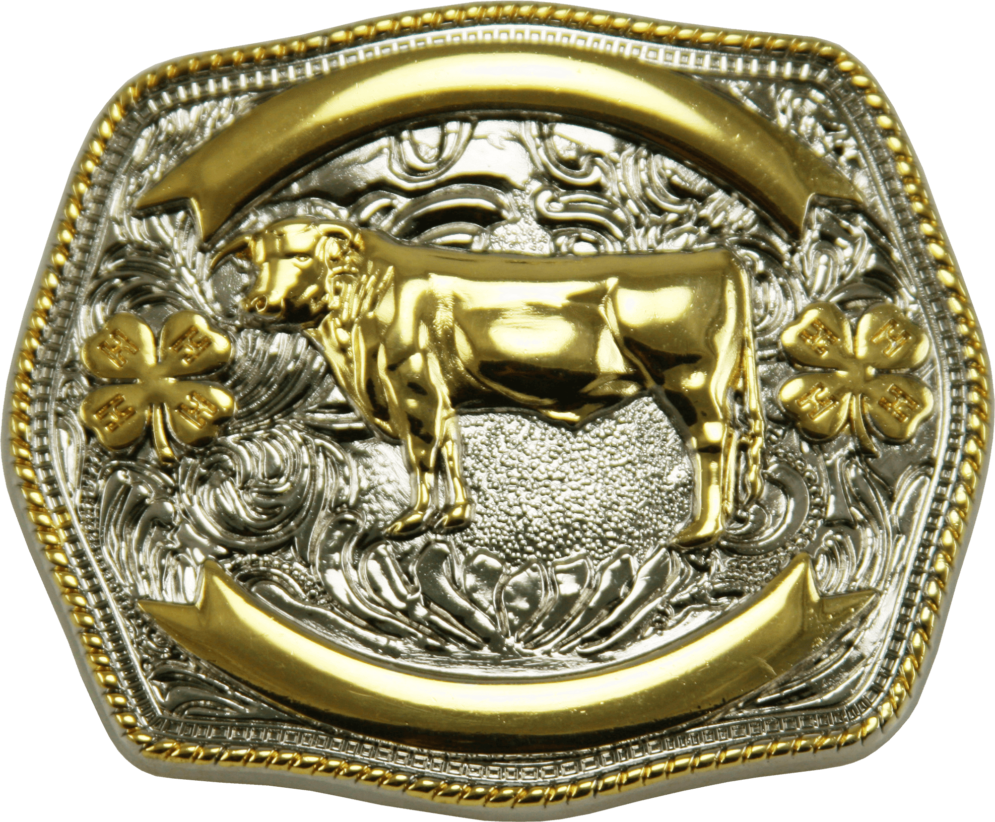 4-h Beef Custom Belt Buckle - Belt Buckle Transparent, HD Png Download PNG with transparent background