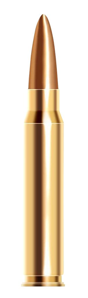 Golden Bullet Isolatedon Background PNG with transparent background