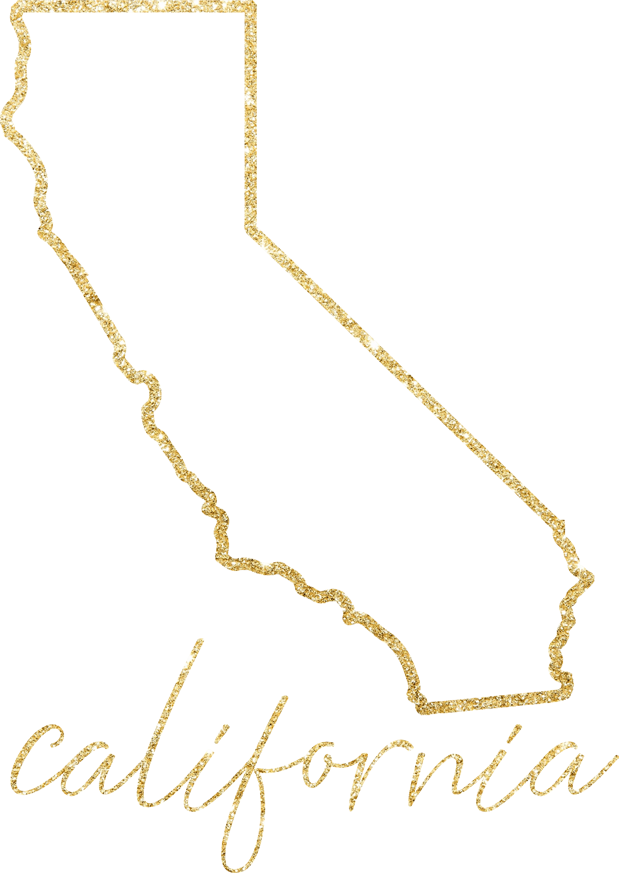 Golden California Outline