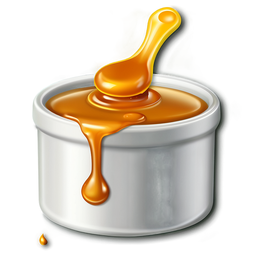 Golden Caramel Sauce Png 22