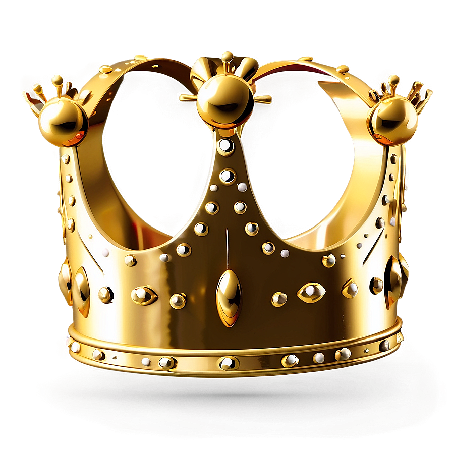 Golden Cartoon Crown Png Vqq27