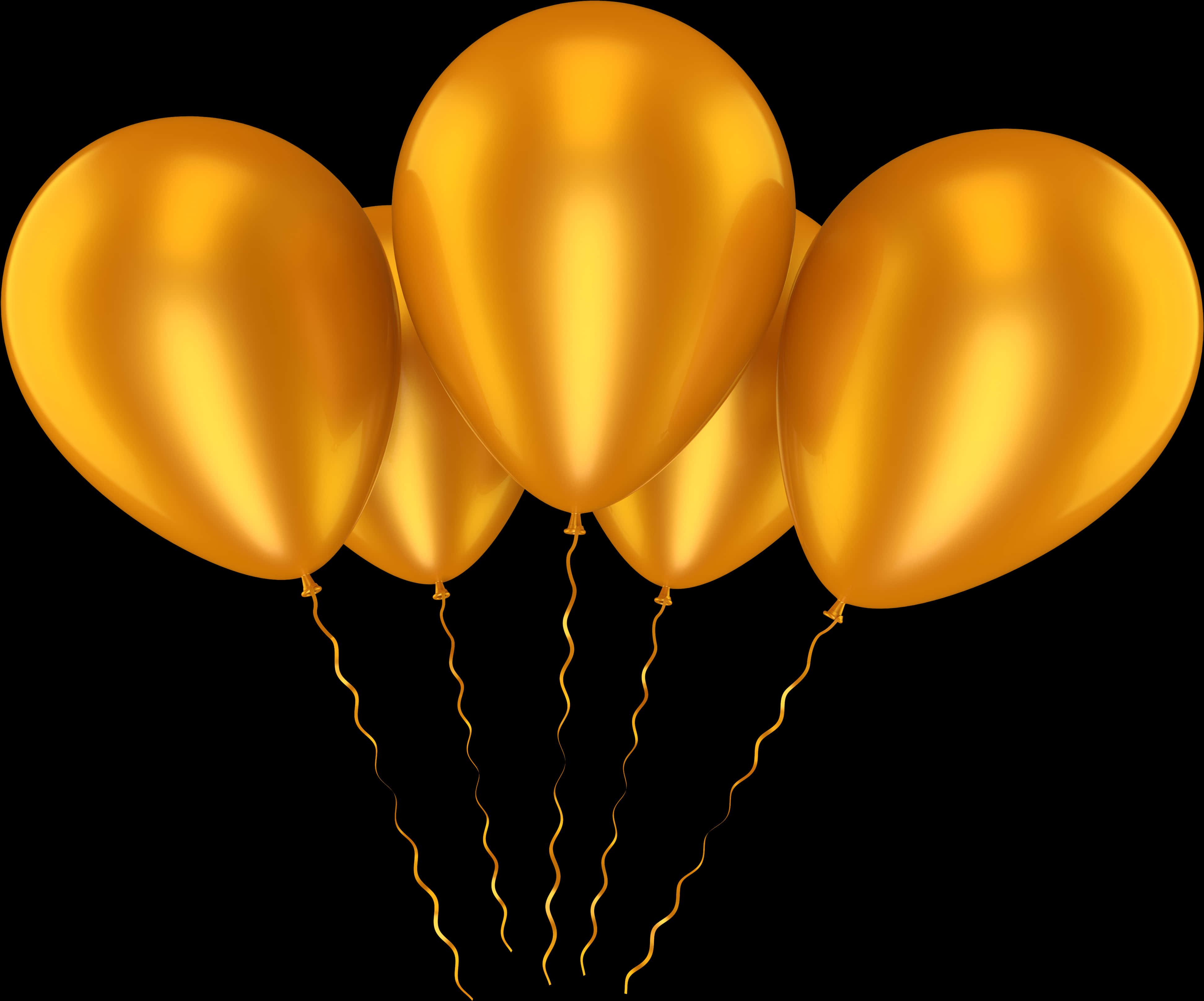 Golden Celebration Balloons