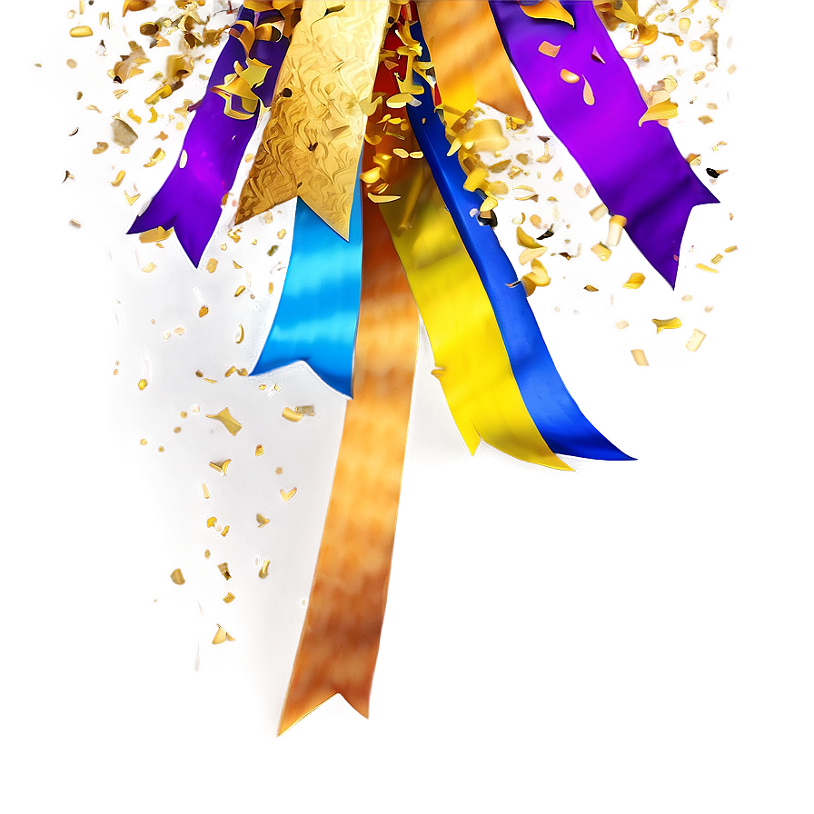 Golden Celebration Confetti Png Yjy