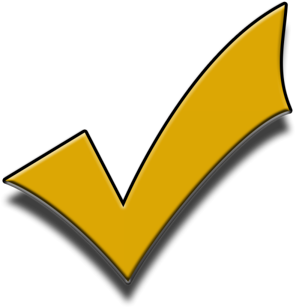 Golden Checkmark Graphic