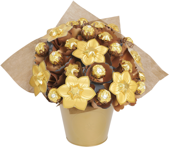 Golden Chocolate Flower Bouquet