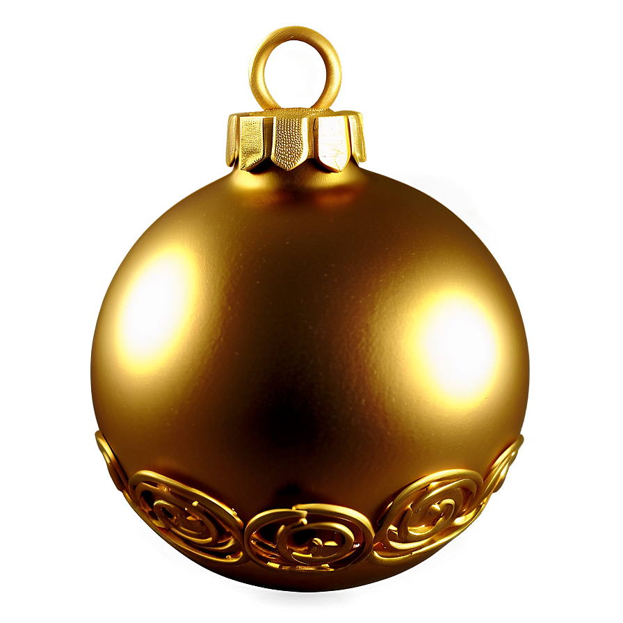 Golden Christmas Ornament PNG yky24 PNG image with a transparent background, free high-resolution download