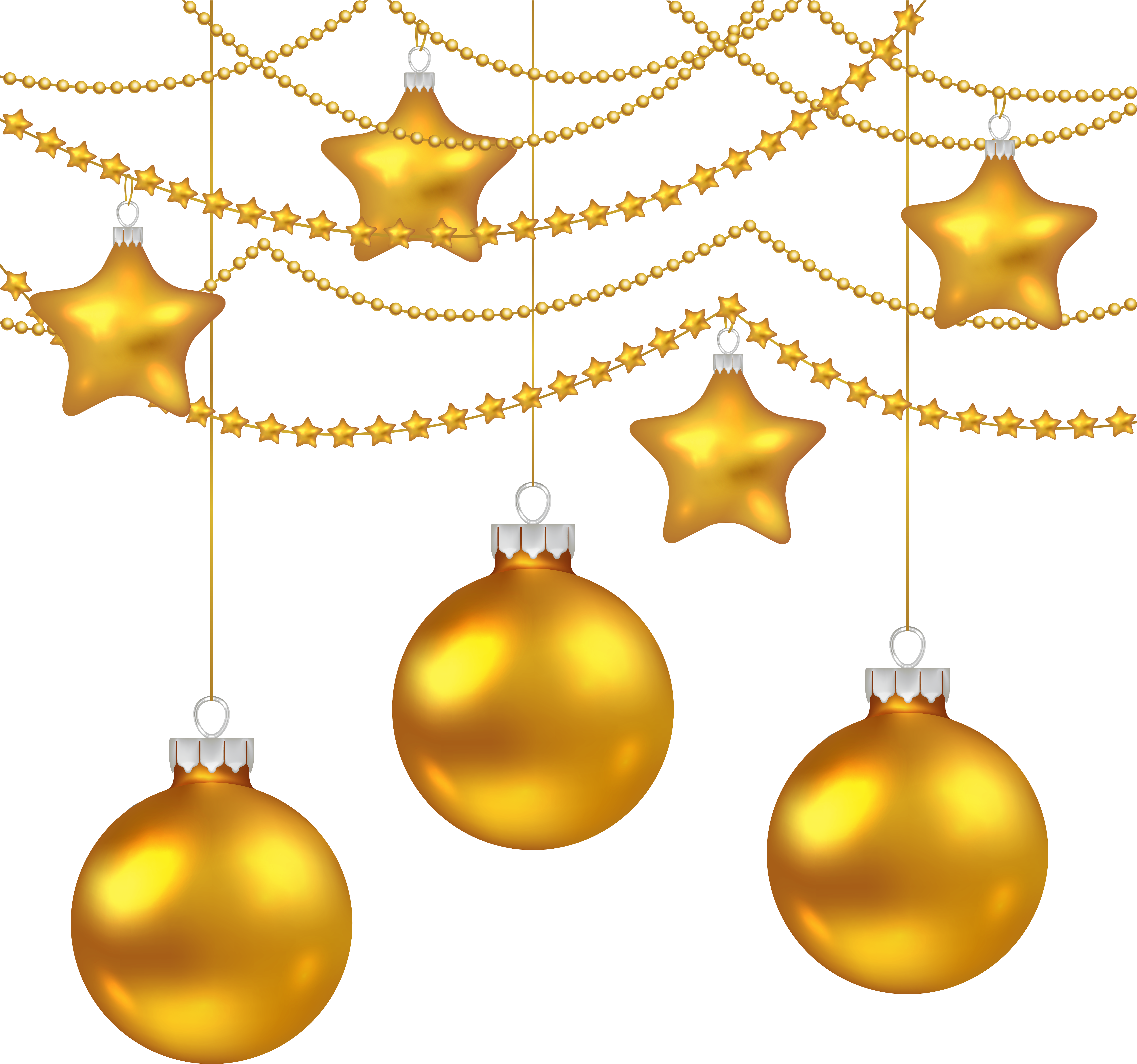Transparent Christmas Decoration Clipart - Gold Christmas Ball Png, Png Download PNG with transparent background