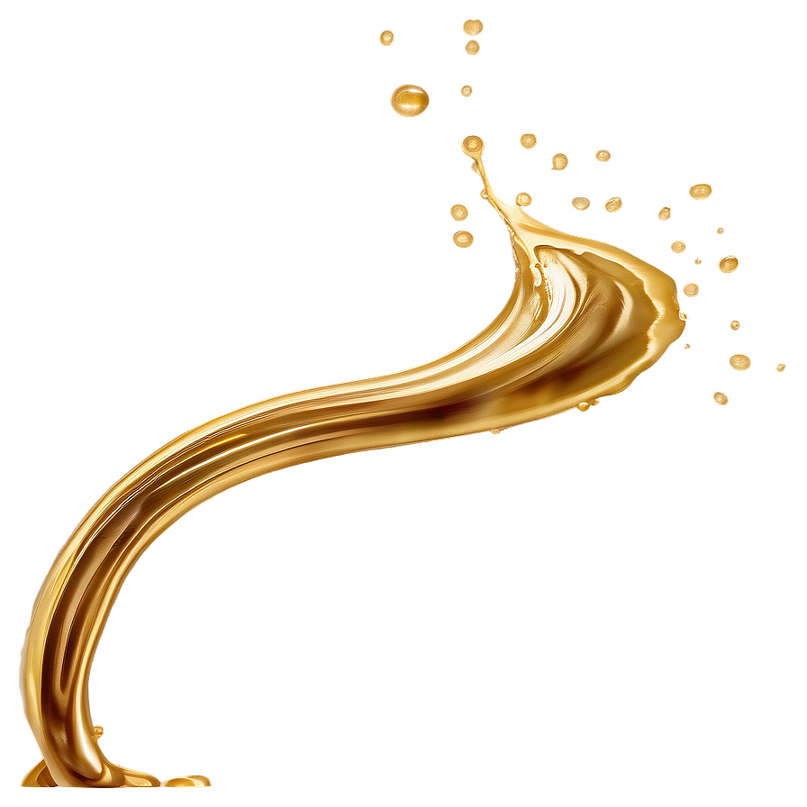 Golden Coffee Splash Png Vfs