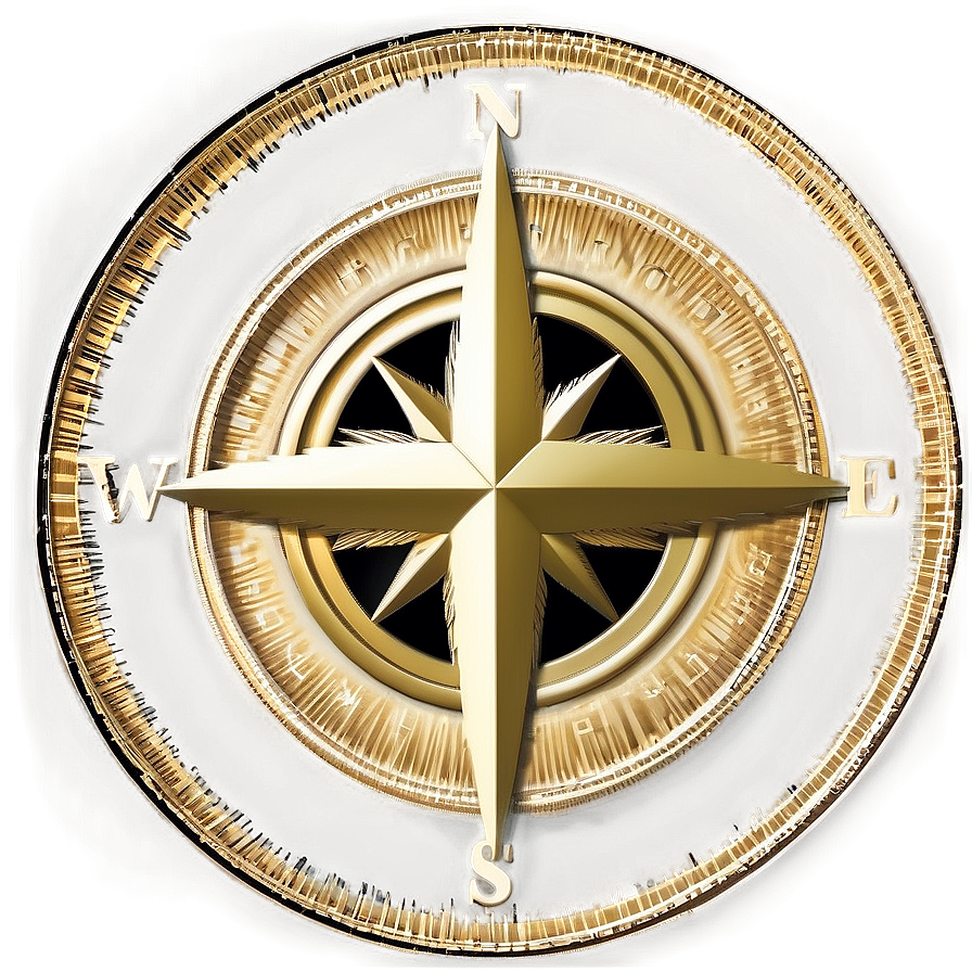 Golden Compass Rose Png Ybu7