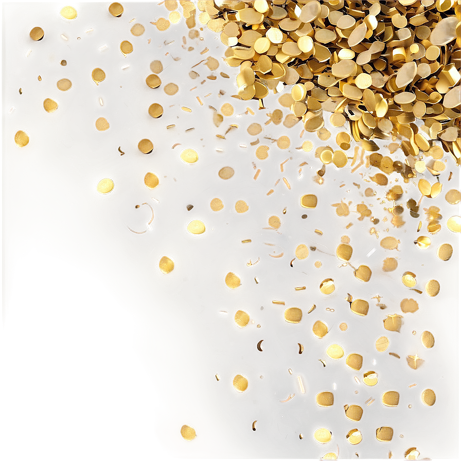 Golden Confetti Bliss Png Hpn78