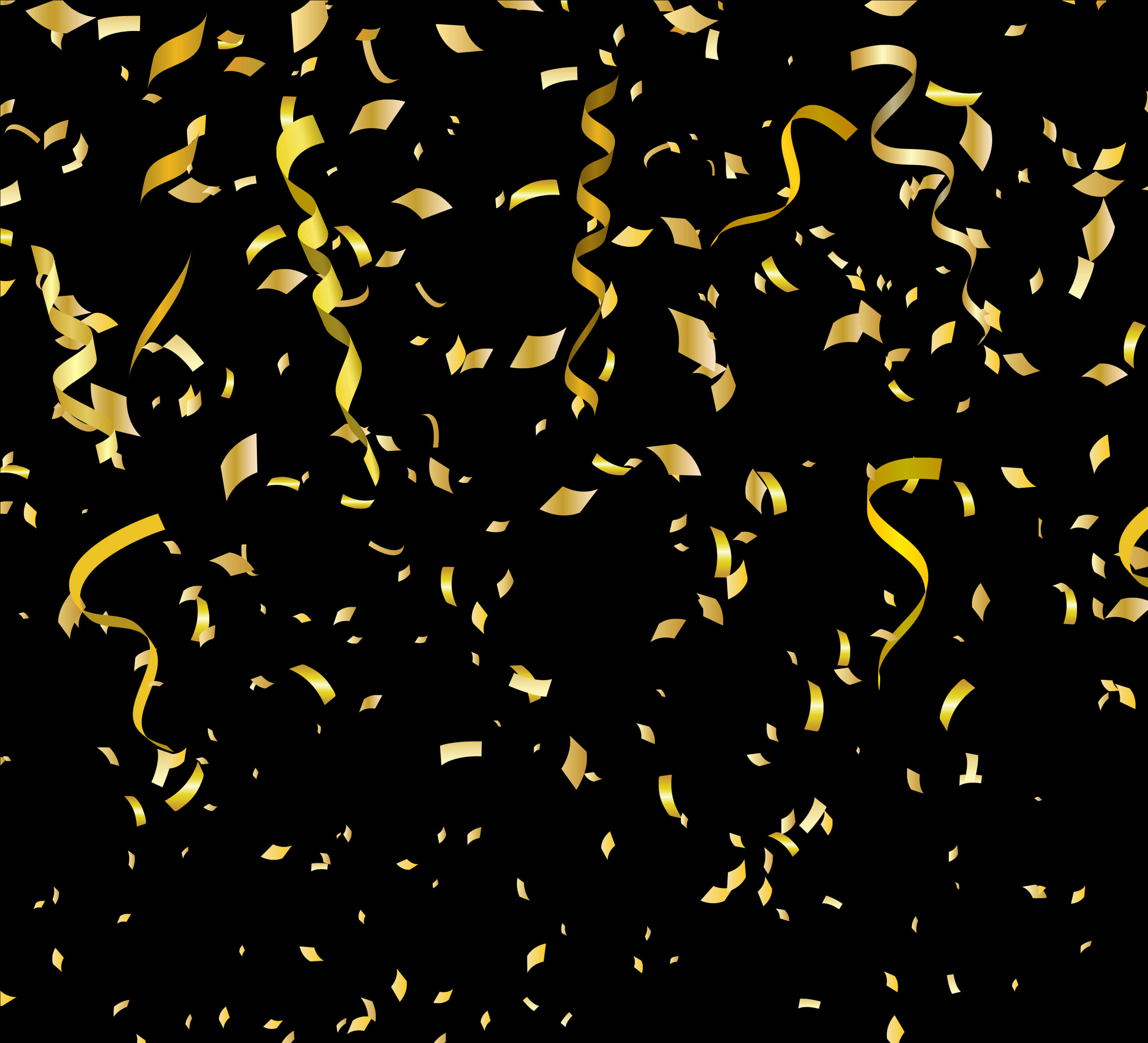 Gold Confetti Png Party - Gold Confetti Background Png, Transparent Png PNG image with a transparent background, free high-resolution download