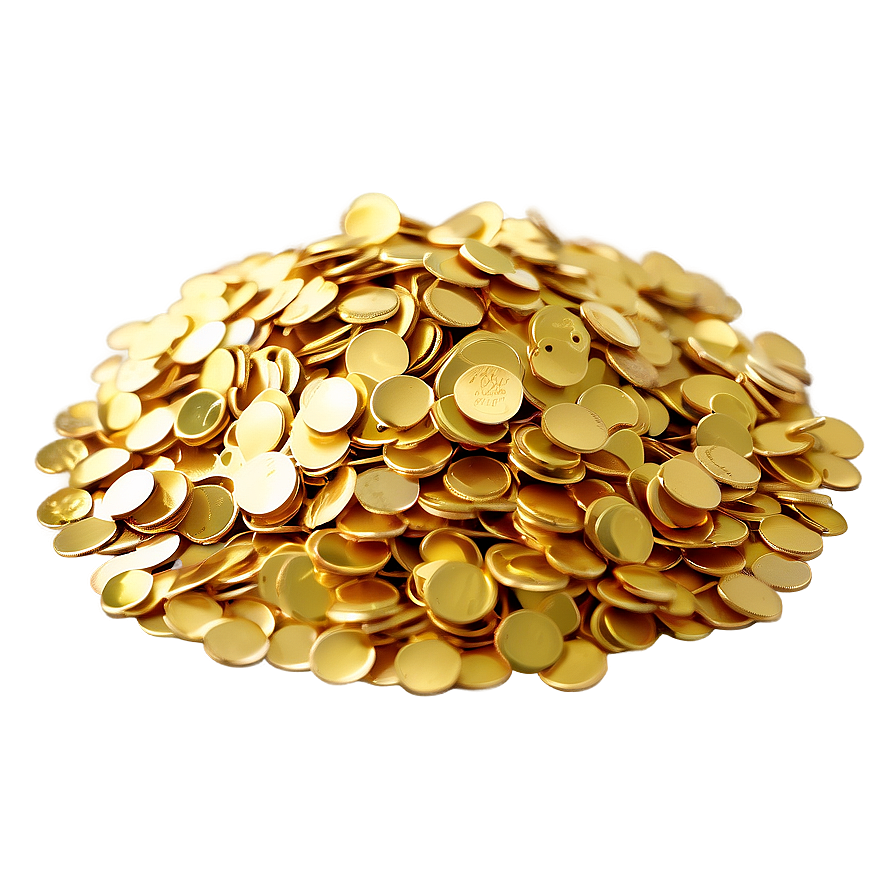 Golden Confetti Delight Png 47