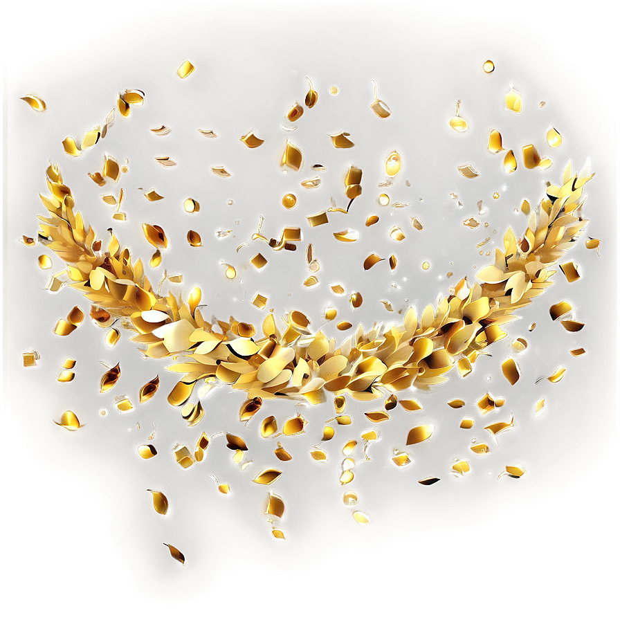 Golden Confetti PNG lbx42 PNG with transparent background