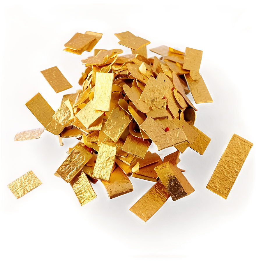 Golden Confetti PNG xnb94 PNG with transparent background