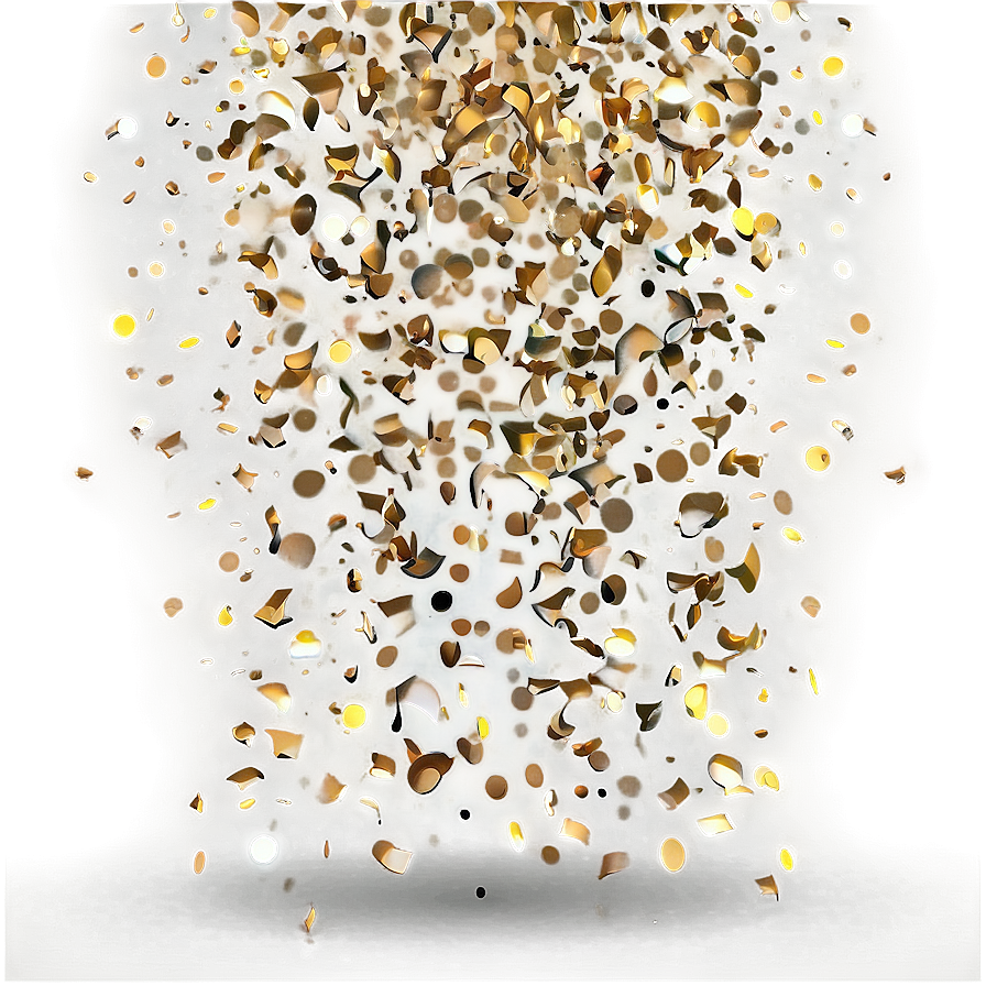 Golden Confetti Spectacular Png Nhh