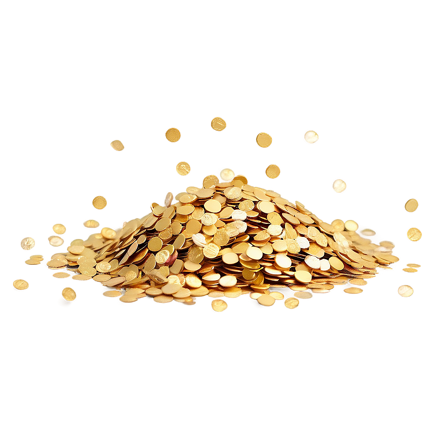 Golden Confetti Sprinkles Png Fro41