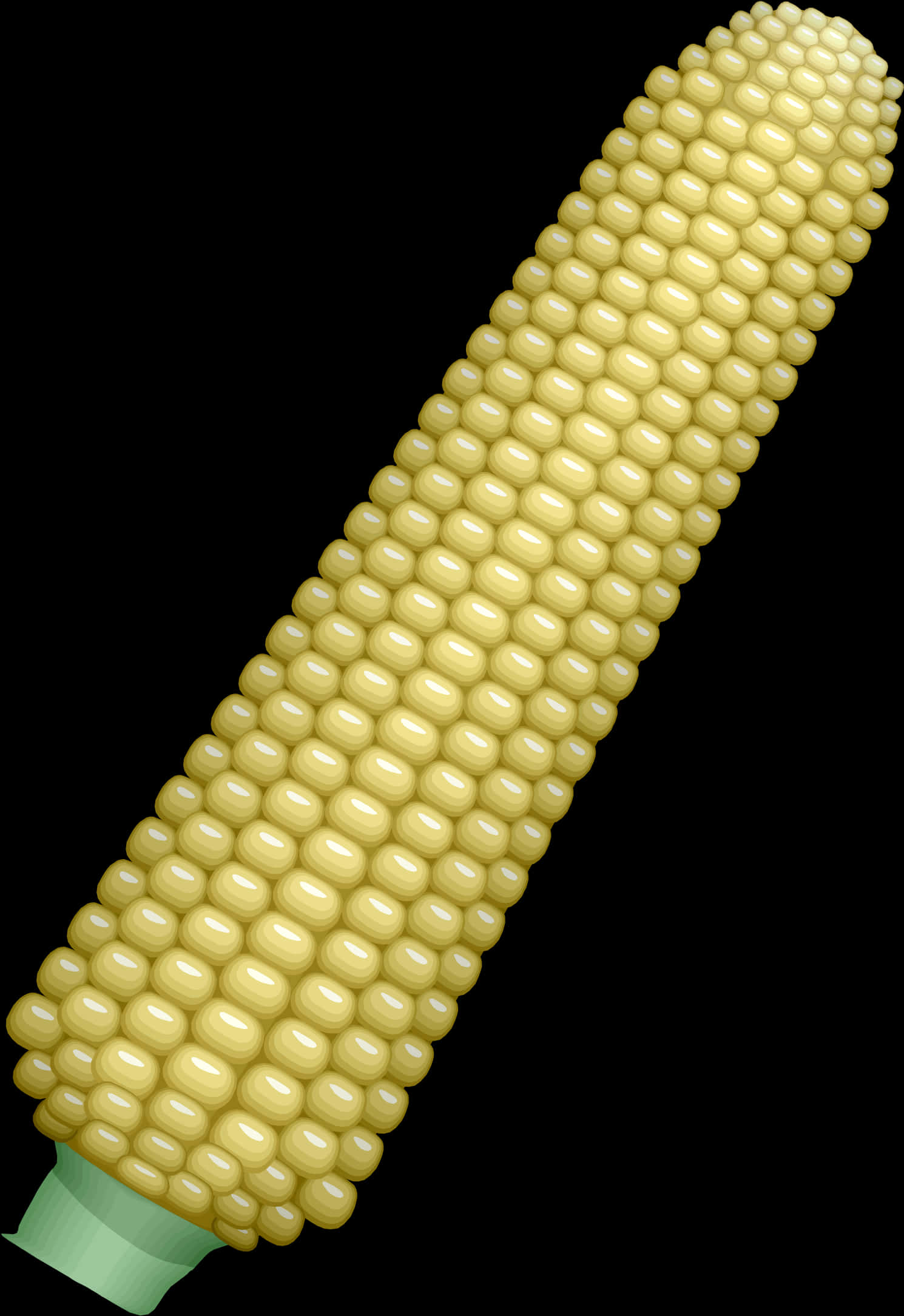 Golden Corn Cob Illustration