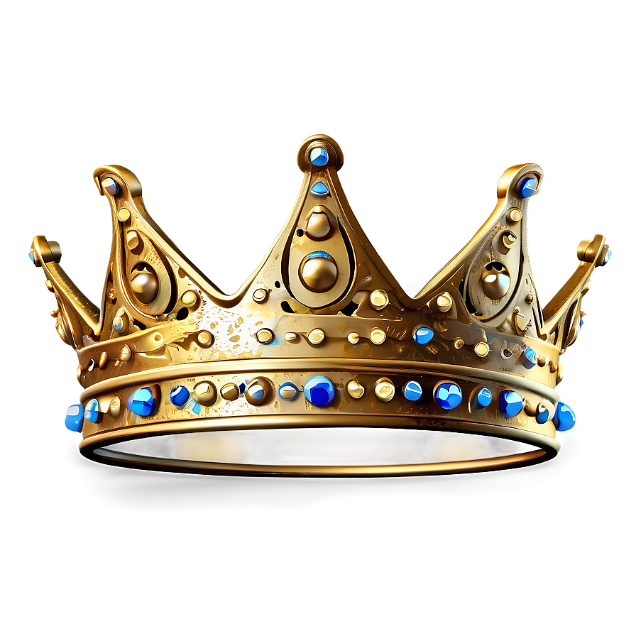 Golden Crown Design Png 06282024