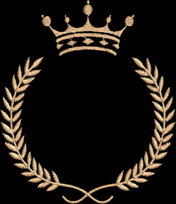 Clip Art Picture Frames Crown Monogram Embroidery Machine - Golden Crown Frame Png, Transparent Png PNG with transparent background