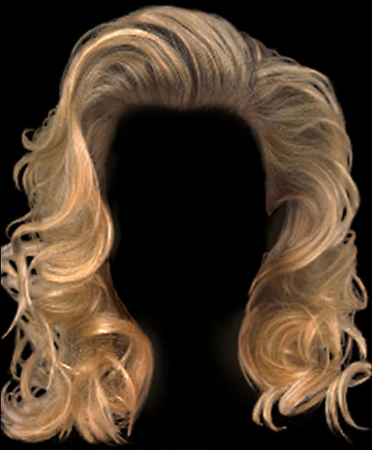 Golden Curls Hairstyle Silhouette