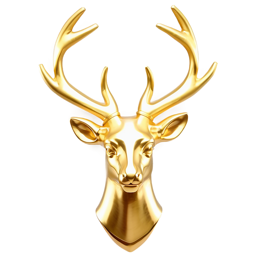 Golden Deer Statue Png Lju