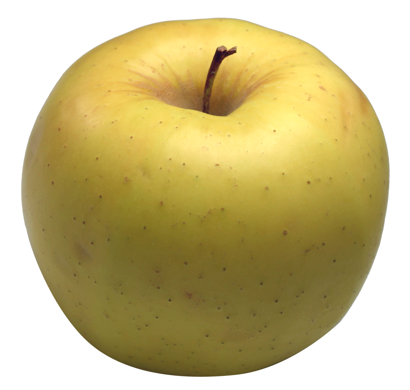 Golden Delicious Apple Isolated PNG with transparent background