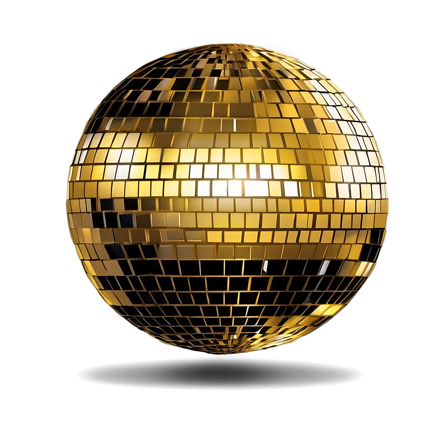 Golden Disco Ball Illustration