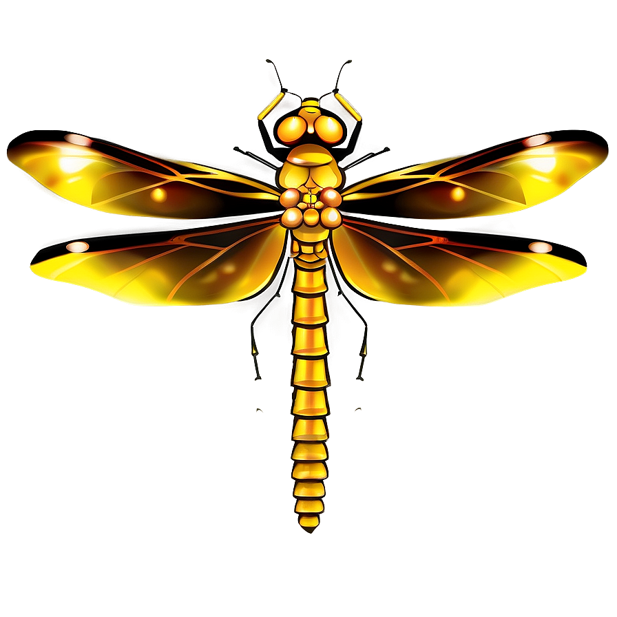 Golden Dragonfly Png 05212024