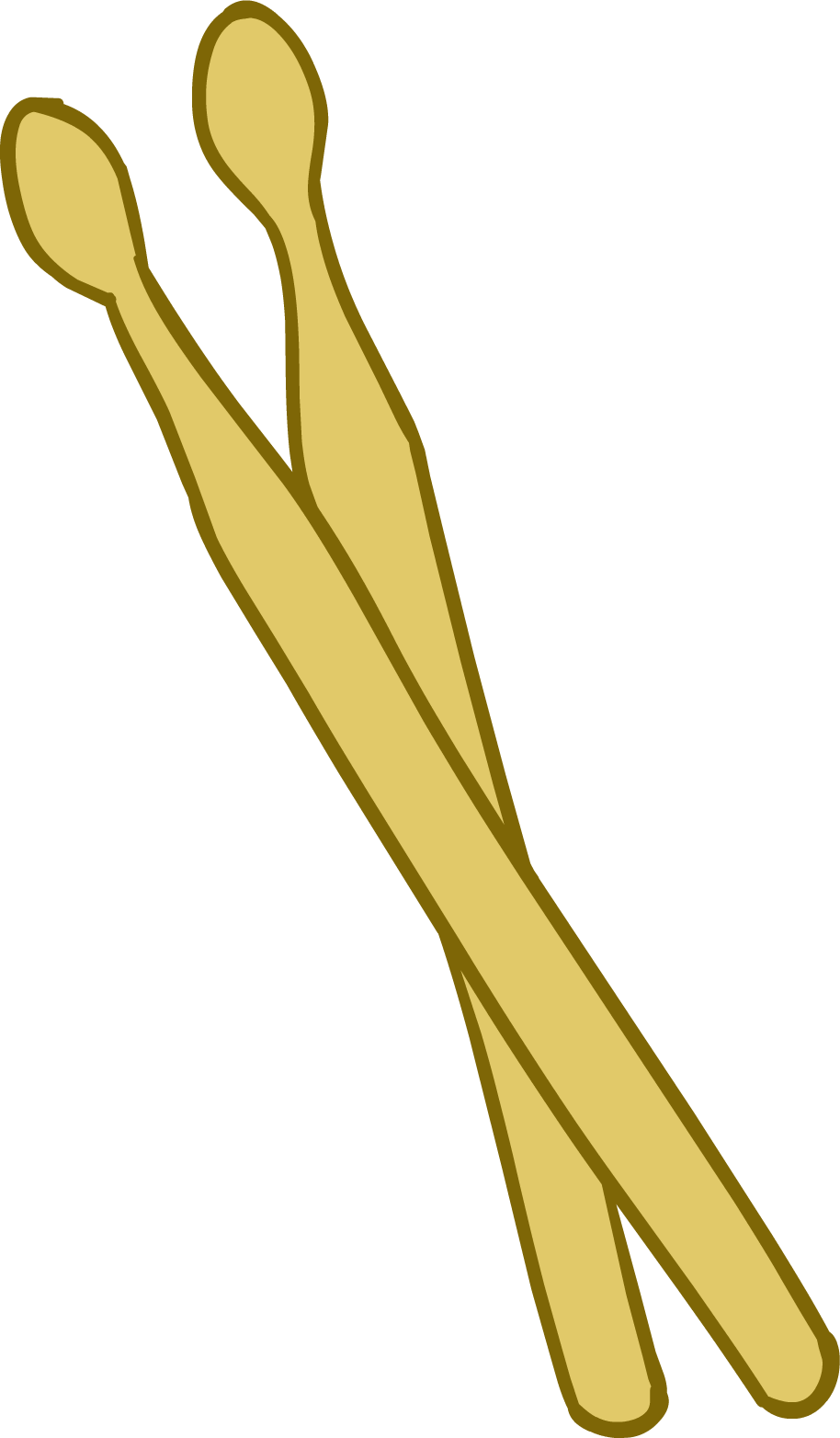 Golden Drumsticks Vector