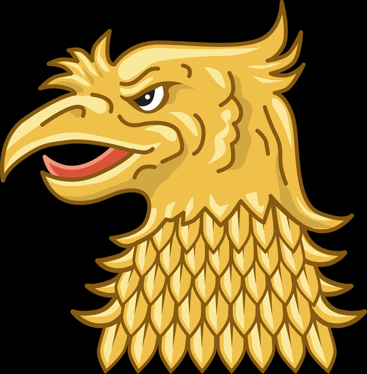 Gold Eagle Head Png, Transparent Png PNG with transparent background