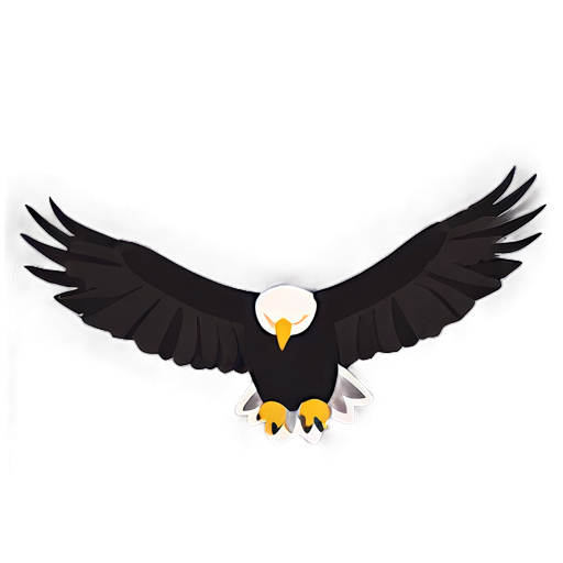 Golden Eagle With Spread Wings Png A