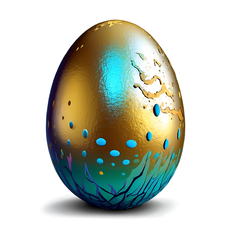 Golden Easter Egg PNG cfc PNG with transparent background