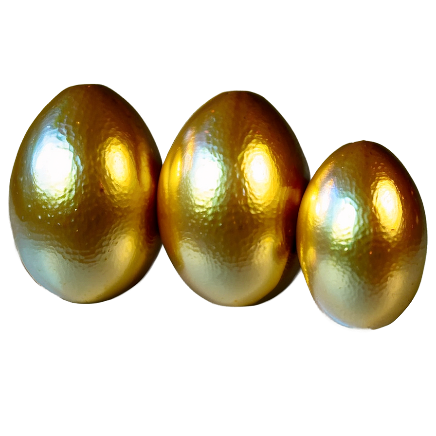 Golden Easter Egg PNG pou PNG with transparent background