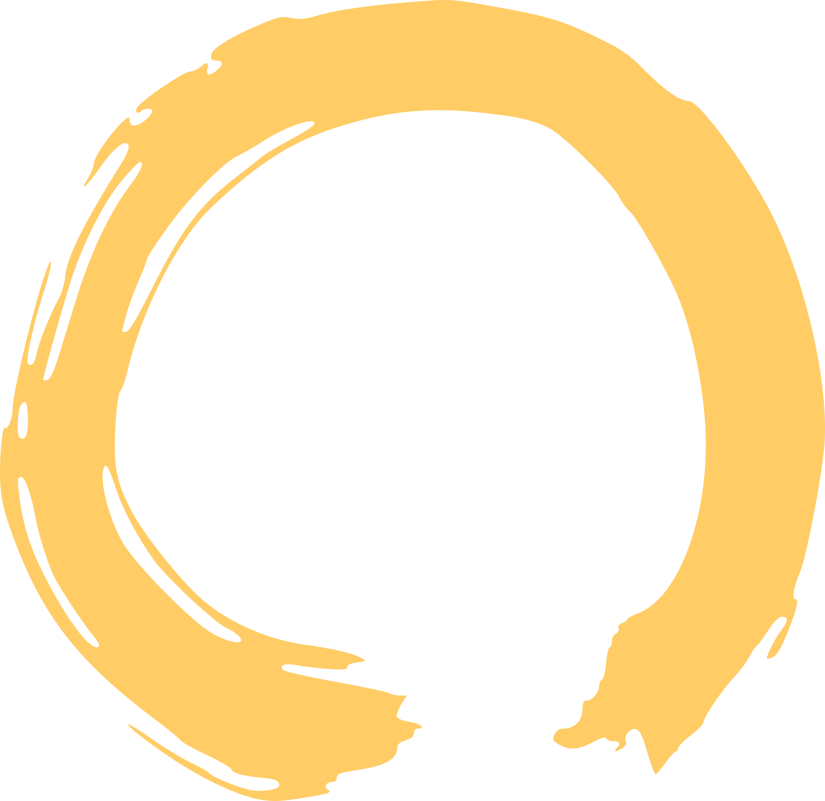 Golden Enso Zen Circle