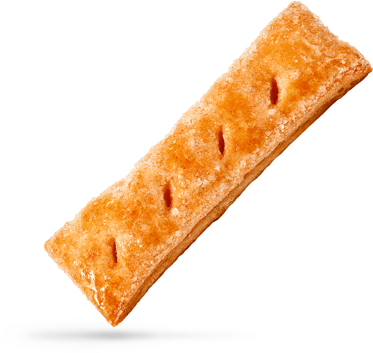 Golden Flaky Pastry Isolated