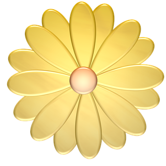 Golden Flower Illustration