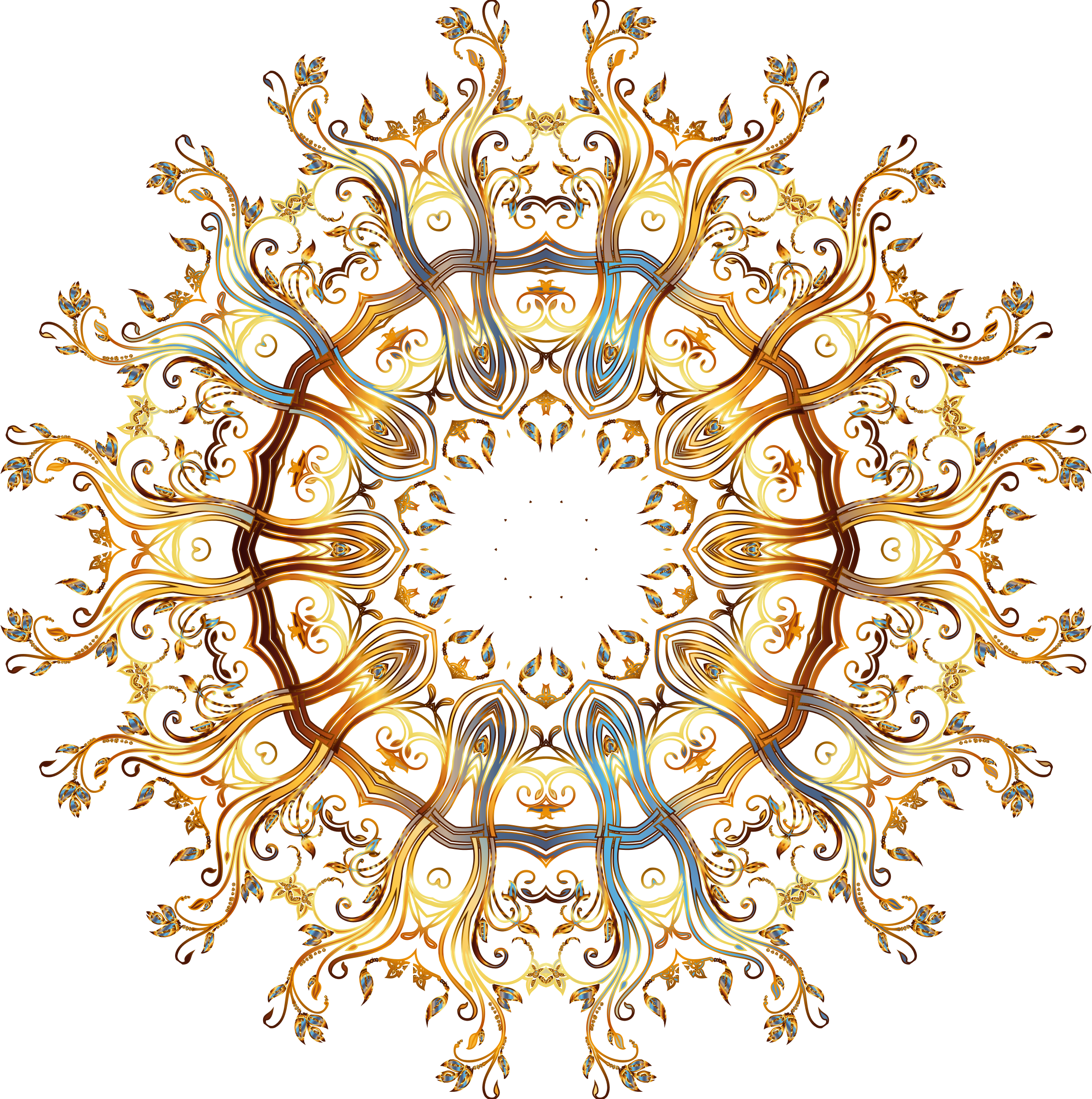 Golden_ Fractal_ Rangoli_ Design