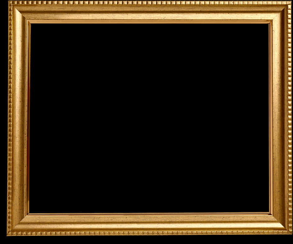 Golden Frame Black Center