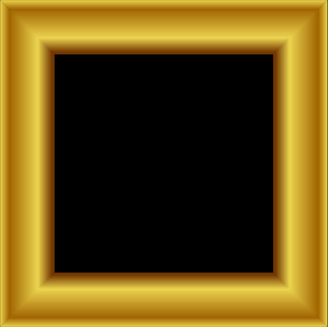 Golden Frame Black Center