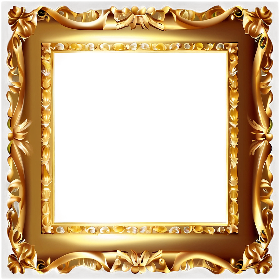 Golden Frame Clipart Png 8