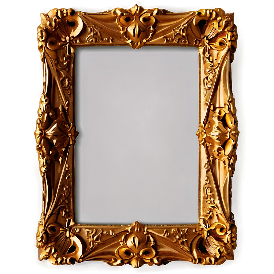 Golden Frame For Art Png 05252024