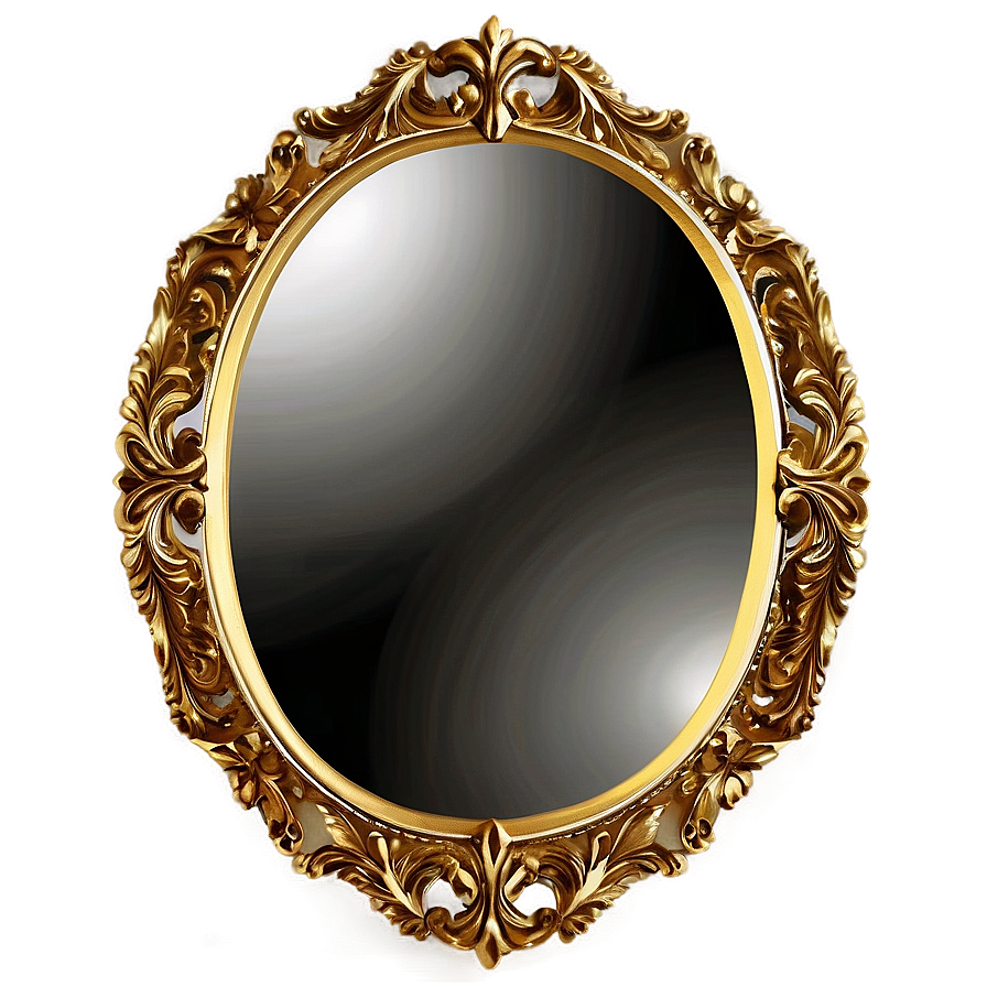 Golden Frame For Mirror Png 54