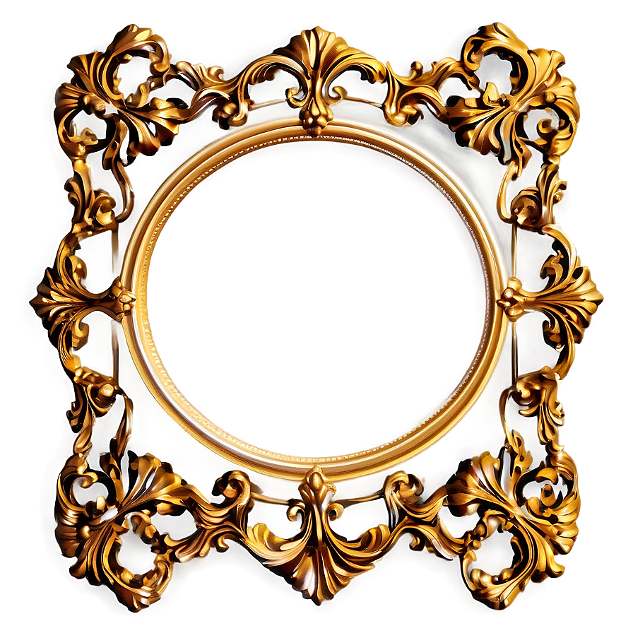 Golden Frame Invitation Png 23