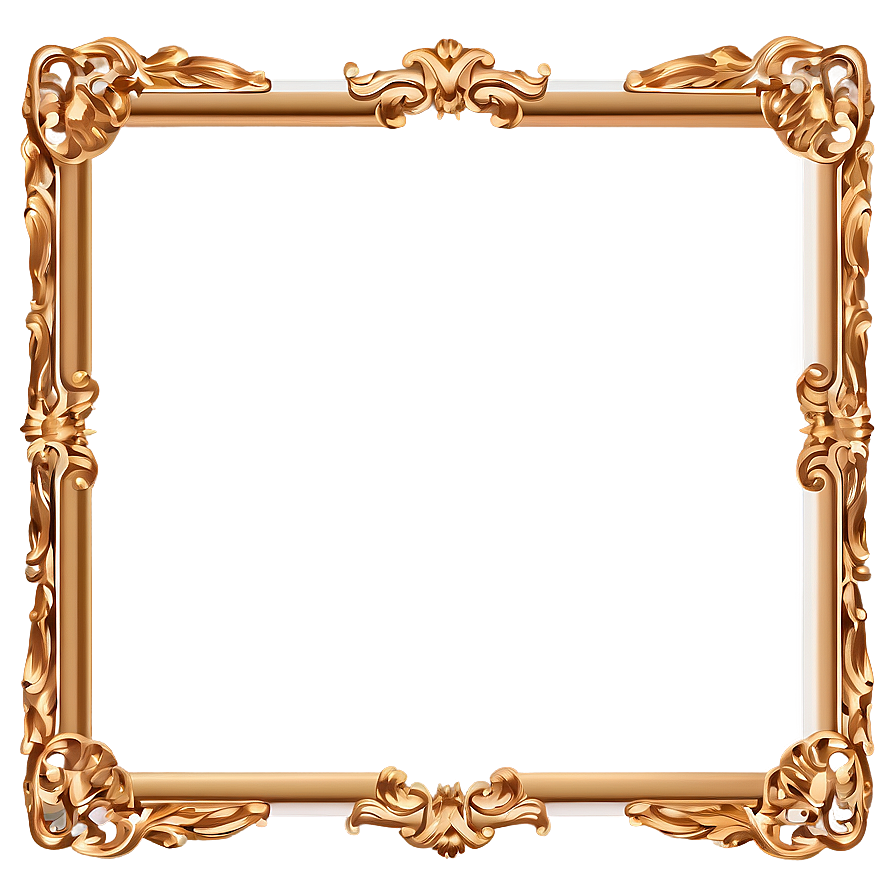 Golden Frame Invitation Png Wuu91